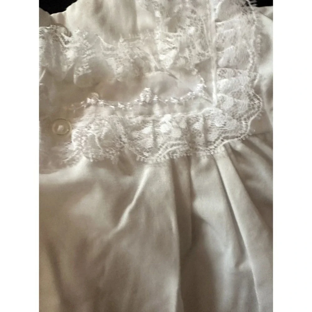 Vintage Alexis Baby Baptism‎ Christening White Lace Gown Size 3 Mo